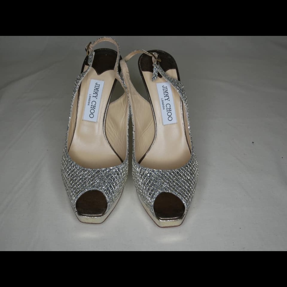 Jimmy Choo Nova Glitter Slingback